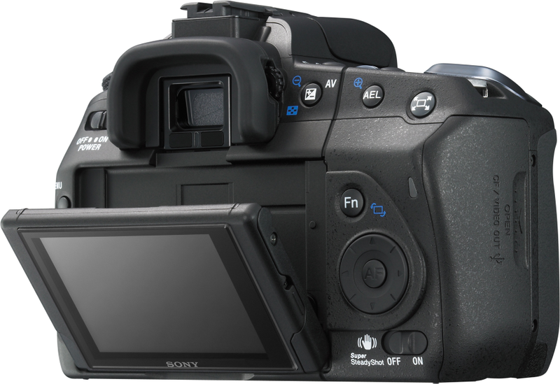Illustration for article titled Sony A300 and A350 DSLRs Have Two-Way Tilting Live View